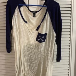 Rue 21 3/4 sleeve top